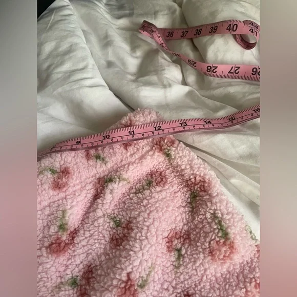 Ruby and Jewell Pink Floral Plush Cozy Pajama Pants - Picture 6 of 9